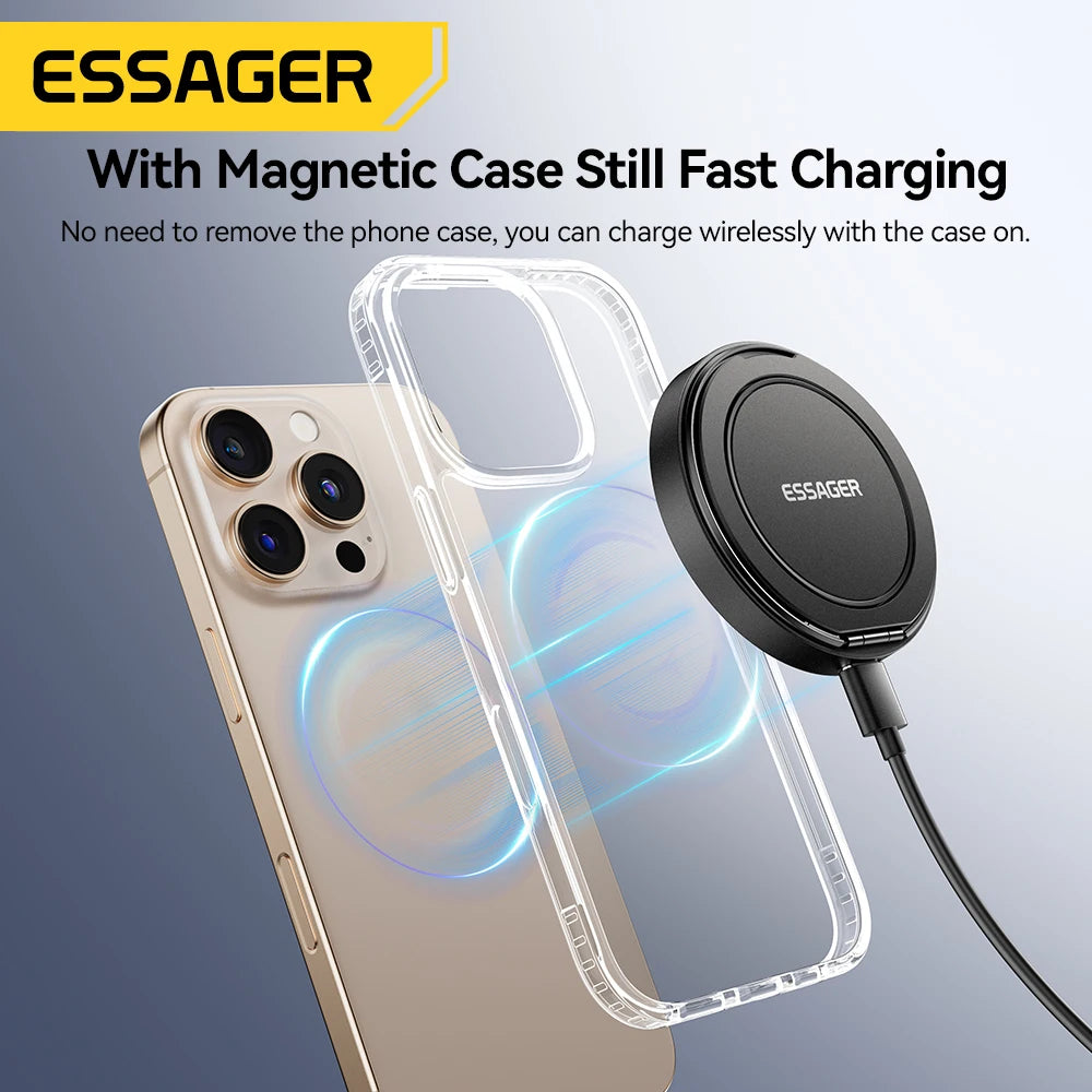 Magnetic 15W Fast Wireless Charging Stand for iPhone 16 15 14 13 Pro Max