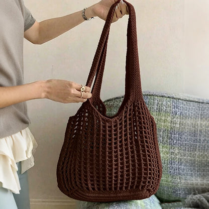 Luxury Crochet Hollow Beach Tote