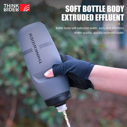 ThinkRider Sports Water Bottle - Leak-Proof Squeeze Bottle for Cycling & MTB