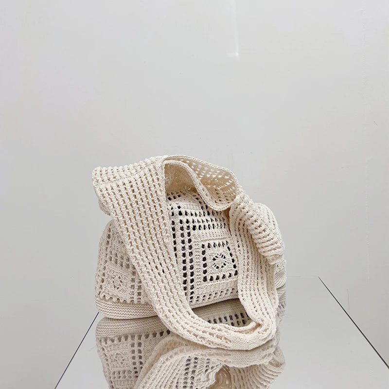 Luxury Hollow Crochet Tote