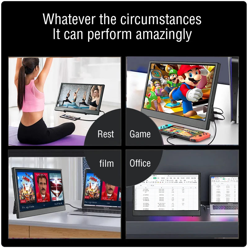 10.5" Portable Monitor 1920x1280 IPS HDR Gaming Display for Laptop & Console - 3