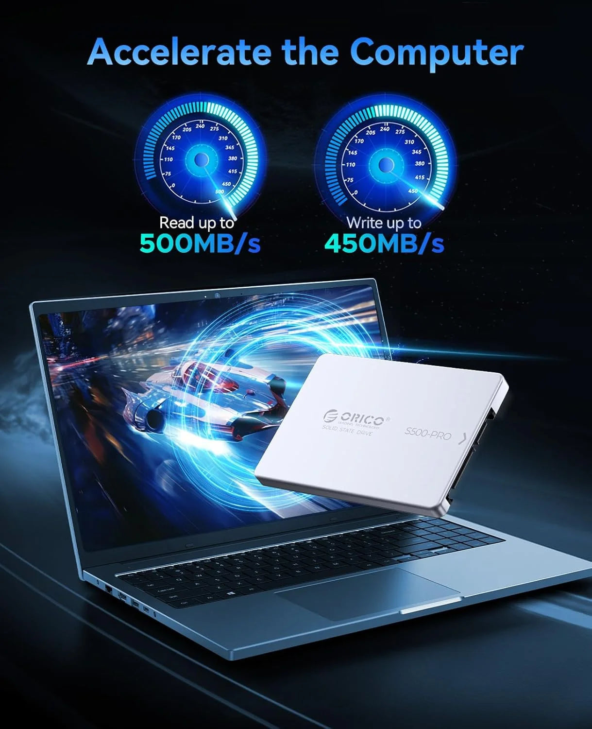 ORICO 2.5" SATA III SSD 1TB 4TB - Fast Aluminum Internal Solid State Drive - 2