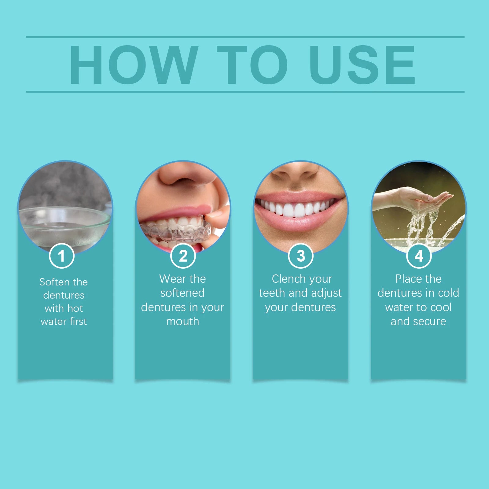 Adjustable Snap-On Dentures for Natural Smile & Comfortable Fit - 12
