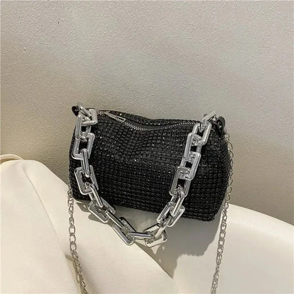 Luxury Glitter Rhinestone Bucket Bag