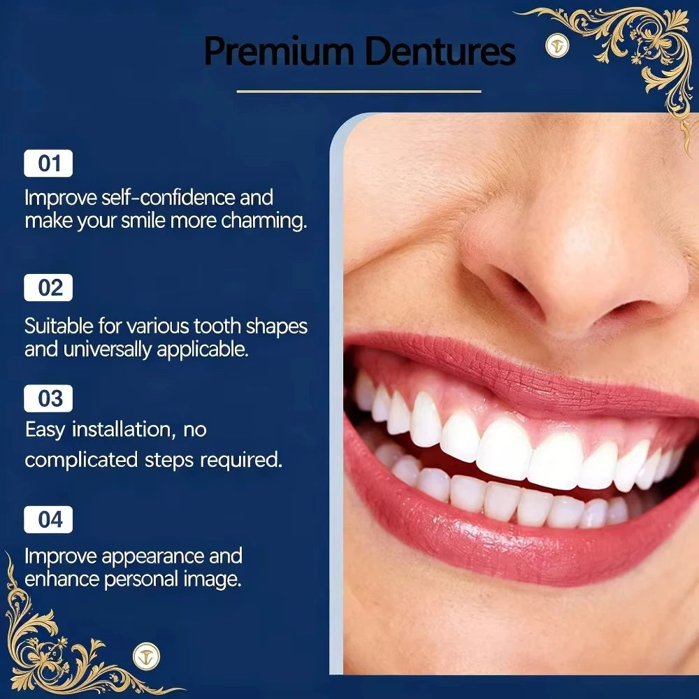 Cosmetic Snap-On Teeth Veneers for Instant Smile Makeover & Comfort - 6