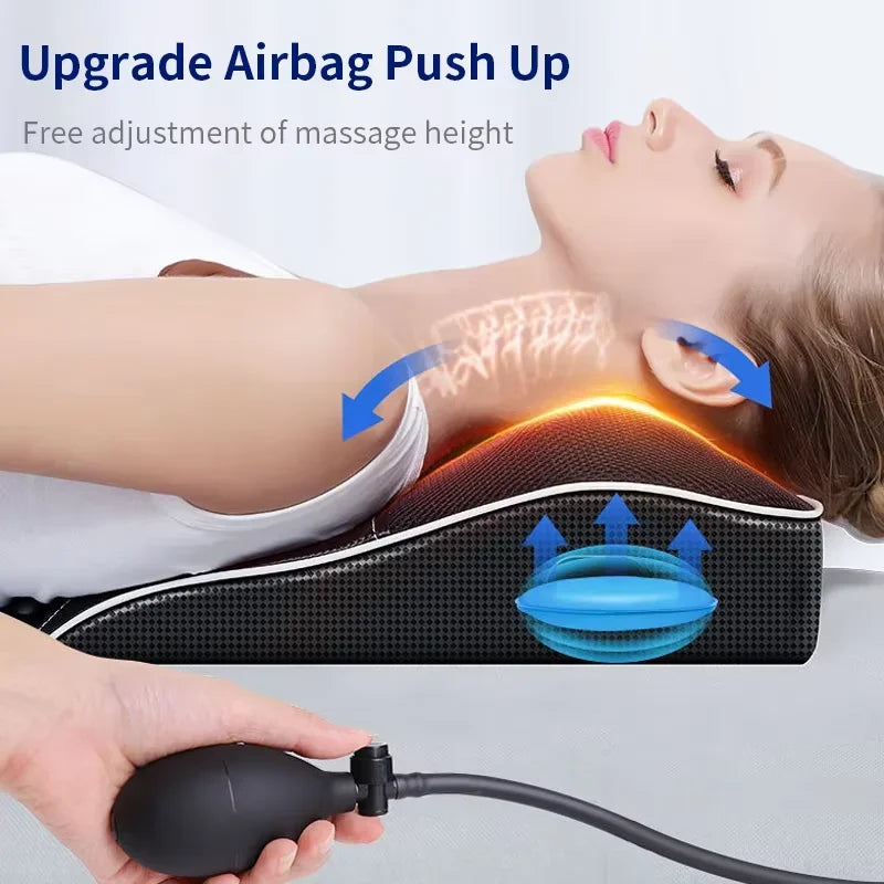 Electric Neck & Back Massage Pillow with Heat & Deep Tissue Kneading - 3