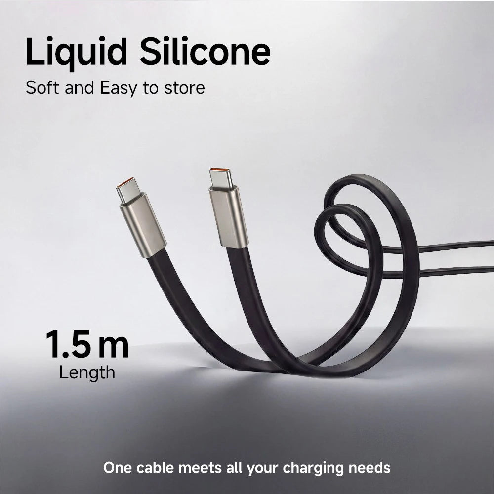 240W 2-in-1 USB-C Fast Charging Cable with Built-in Phone Stand - 10