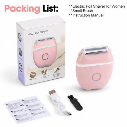 Electric Foil Shaver for Women – Rechargeable Cordless Body Hair Remover