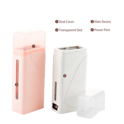 Electric Roll-On Wax Heater - Portable Hair Removal Warmer