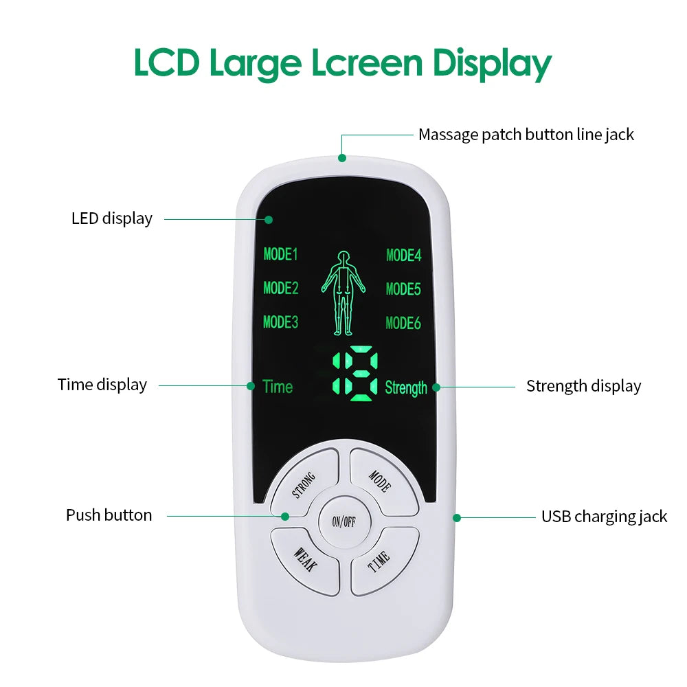 Portable Smart Electric Body & Neck Massager with 6 Modes & Adjustable Intensity - 3