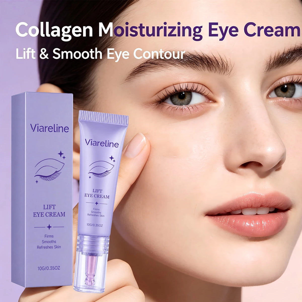 Firming Collagen Eye Cream for Dark Circles & Fine Lines - Anti-Aging Hydrating Care