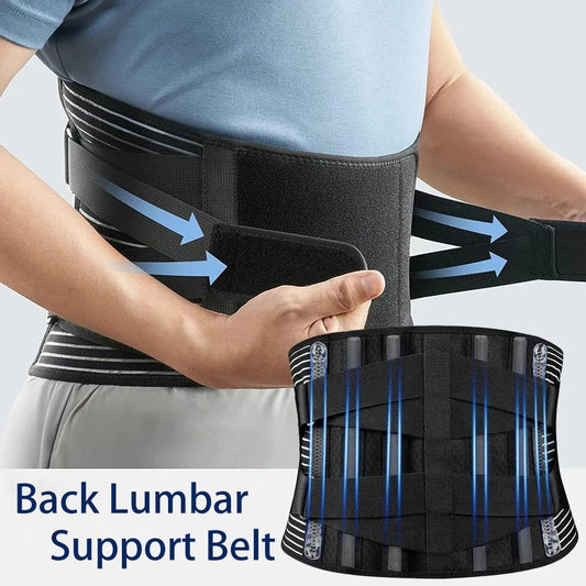Adjustable Lumbar Support Belt - Orthopedic Back Brace for Pain Relief