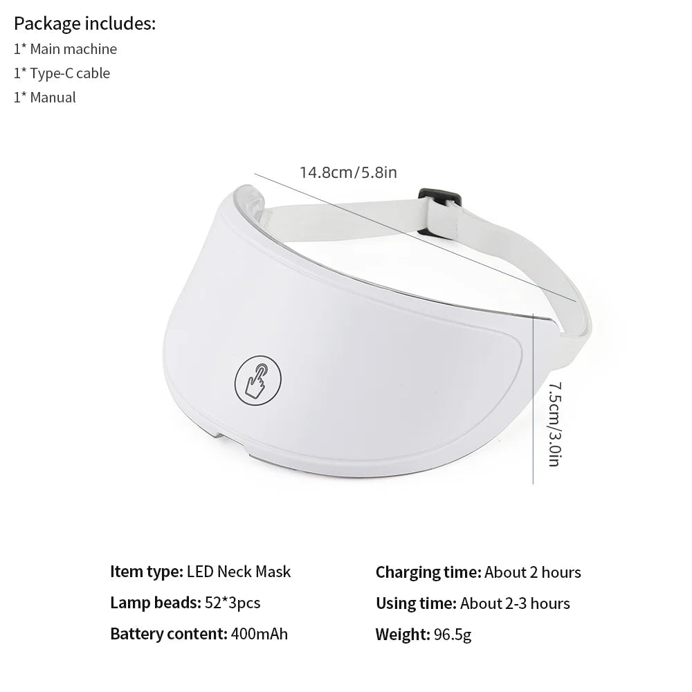 7-Color LED Neck Mask - Anti-Wrinkle & Skin Firming - 20