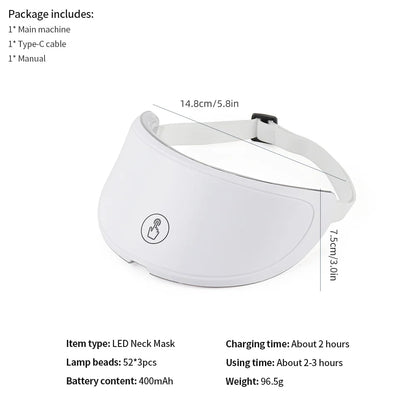 7-Color LED Neck Mask - Anti-Wrinkle & Skin Firming