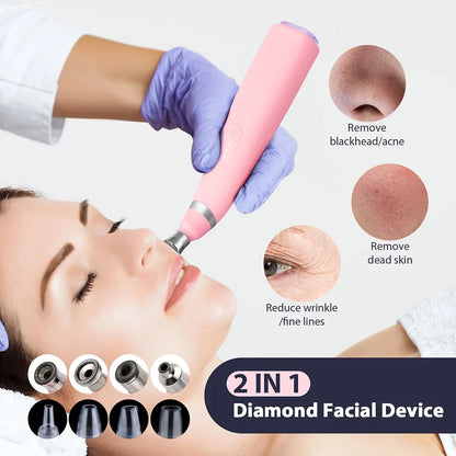 2-in-1 Microdermabrasion Facial Device & Blackhead Vacuum