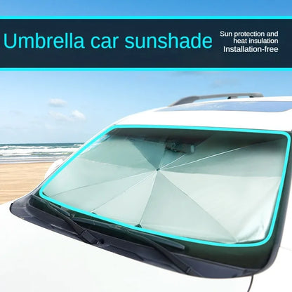 Foldable Car Windshield Sun Shade Umbrella UV Blocker