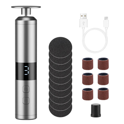 Electric Foot Callus Remover - 6-Speed Rechargeable Pedicure Tool for Smooth Heels