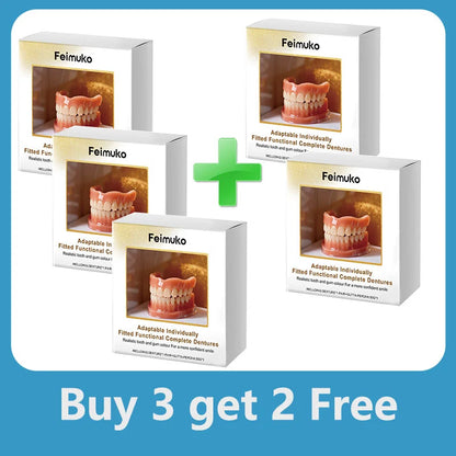 Instant Cosmetic Teeth Veneers - Natural Look Smile Correction Denture Kit