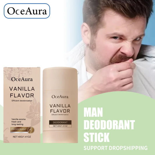Vanilla Scented Underarm Deodorant Stick - Long-Lasting Body Odor Control
