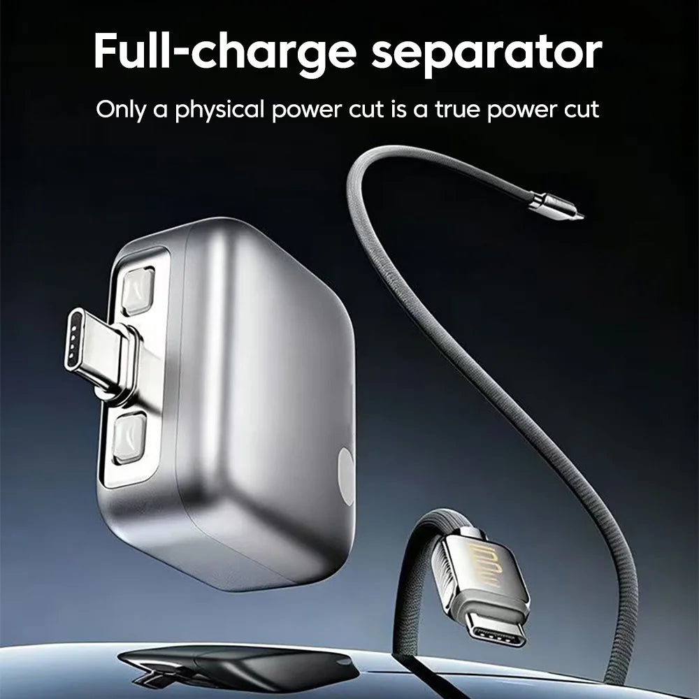 Smart Auto-Disconnect USB-C Fast Charger - 120W Battery Protection Adapter - 2