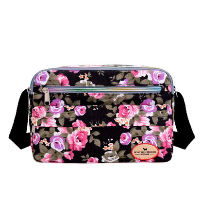 Luxury Vintage Floral Canvas Tote
