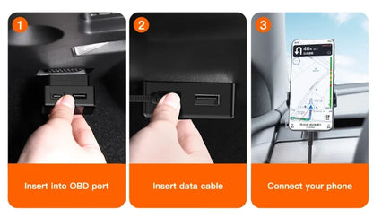 48W Dual USB OBD Fast Charger Adapter for Tesla Model 3, Y, S, X | PD Type-C & USB-A