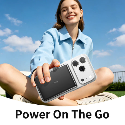 Magnetic Wireless Power Bank 20W Fast Charging Slim Metal Battery Pack