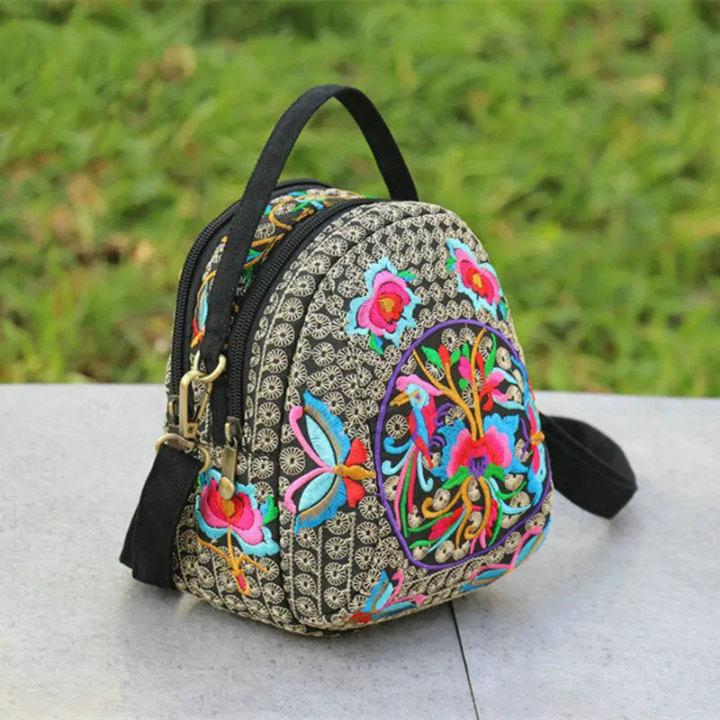Luxury Bohemian Floral Backpack