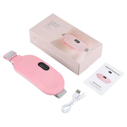 Electric Menstrual Cramp Relief Heating Pad Waist Belt