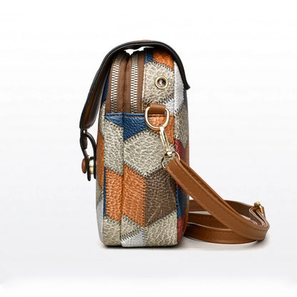 Luxury Stone Pattern Half-Moon Bag