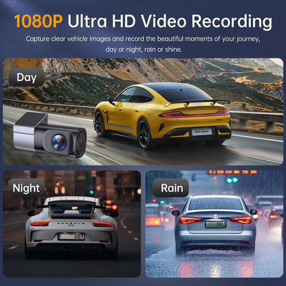 1080P HD Mini Hidden Dash Cam - Night Vision & WiFi App Control