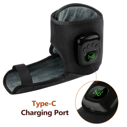 Cordless Air Compression Wrist Massager with Heat Therapy for Pain Relief
