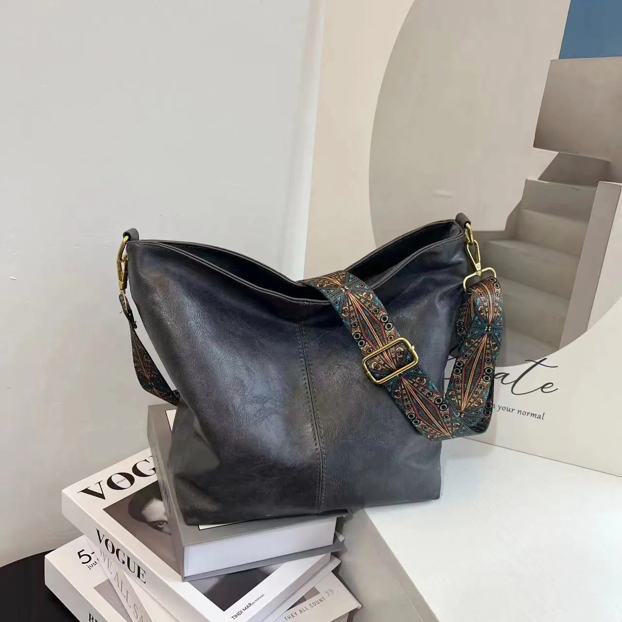 Luxury Vintage Bucket Bag