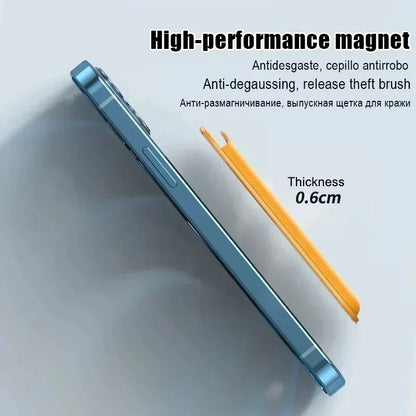 Magnetic Leather Wallet Case for iPhone & Samsung - Slim Card Holder Cover