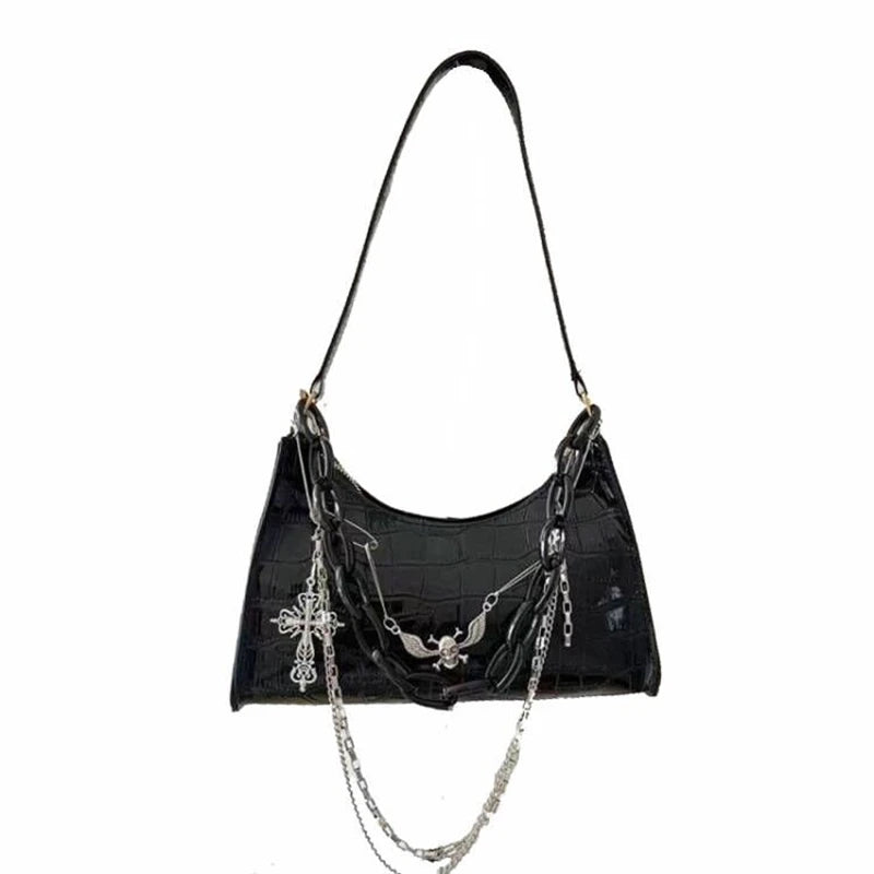 Luxury Gothic Punk Underarm Bag