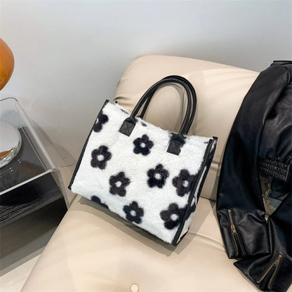 Leopard Faux Fur Tote