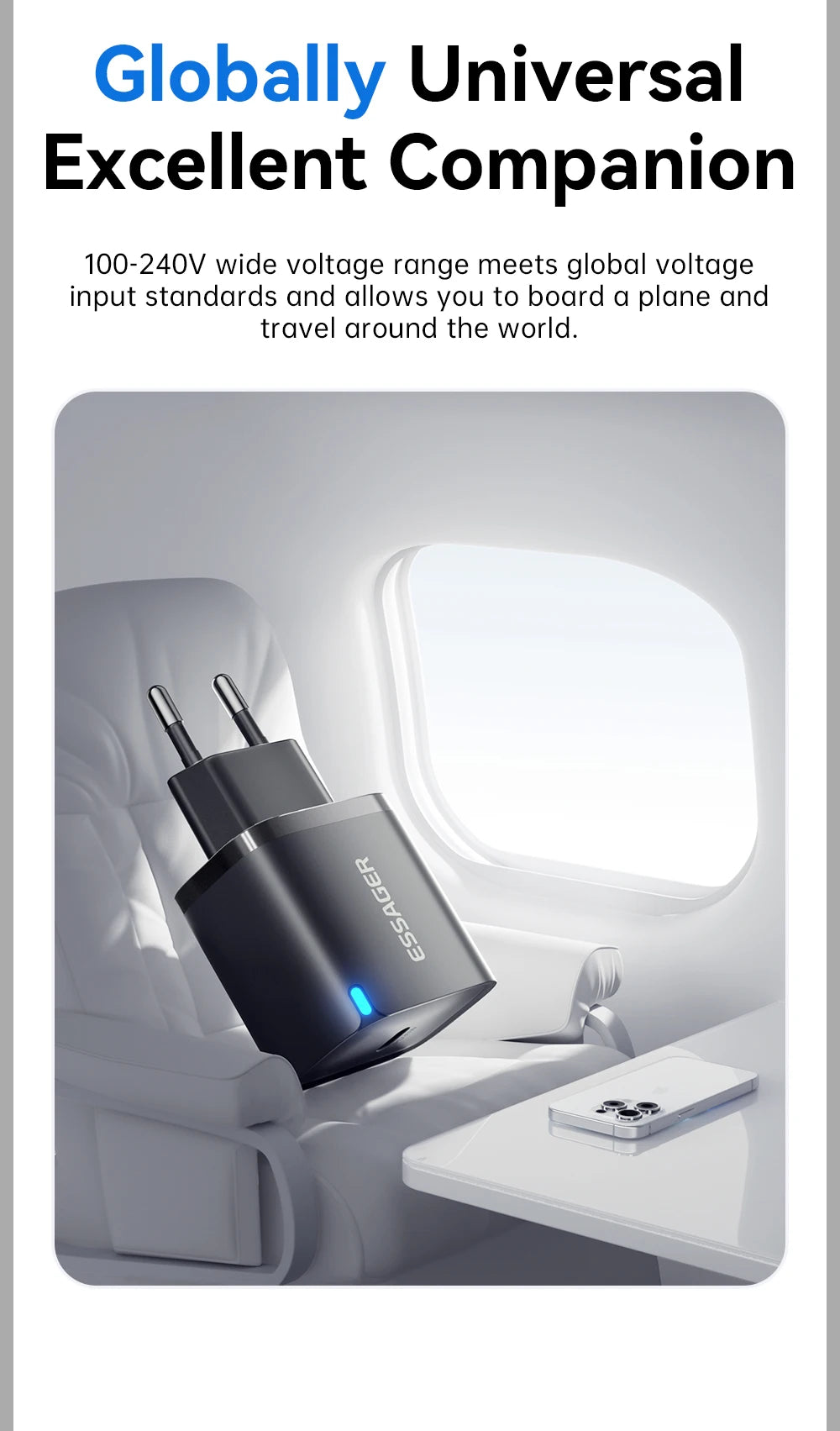 Mini 30W USB-C Fast Charger - PD & QC 3.0 Power Adapter for iPhone & Android - 21
