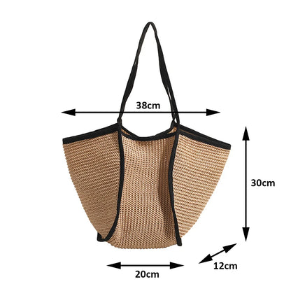 Luxury Bohemian Straw Tote