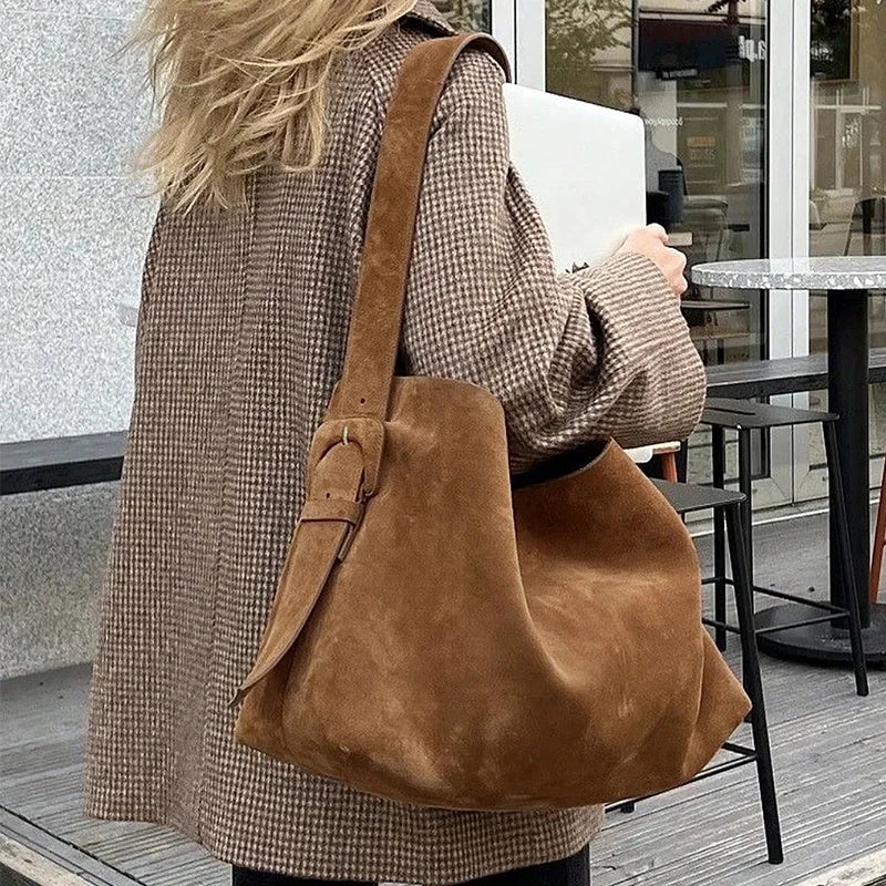 Luxury Soft Corduroy Shoulder Bag