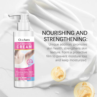 Painless Hair Removal Cream - Gentle Depilatory for Smooth & Silky Skin