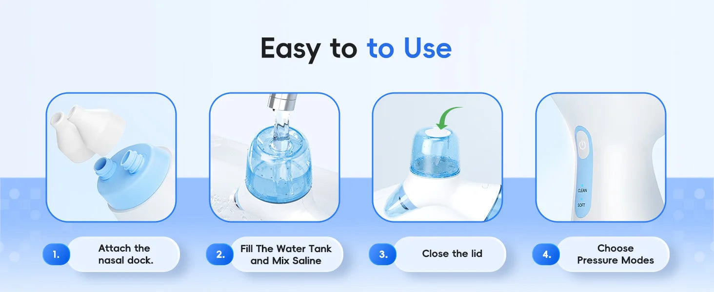 Electric Sinus Rinse Machine - Portable Nasal Irrigation System for Congestion Relief - 14