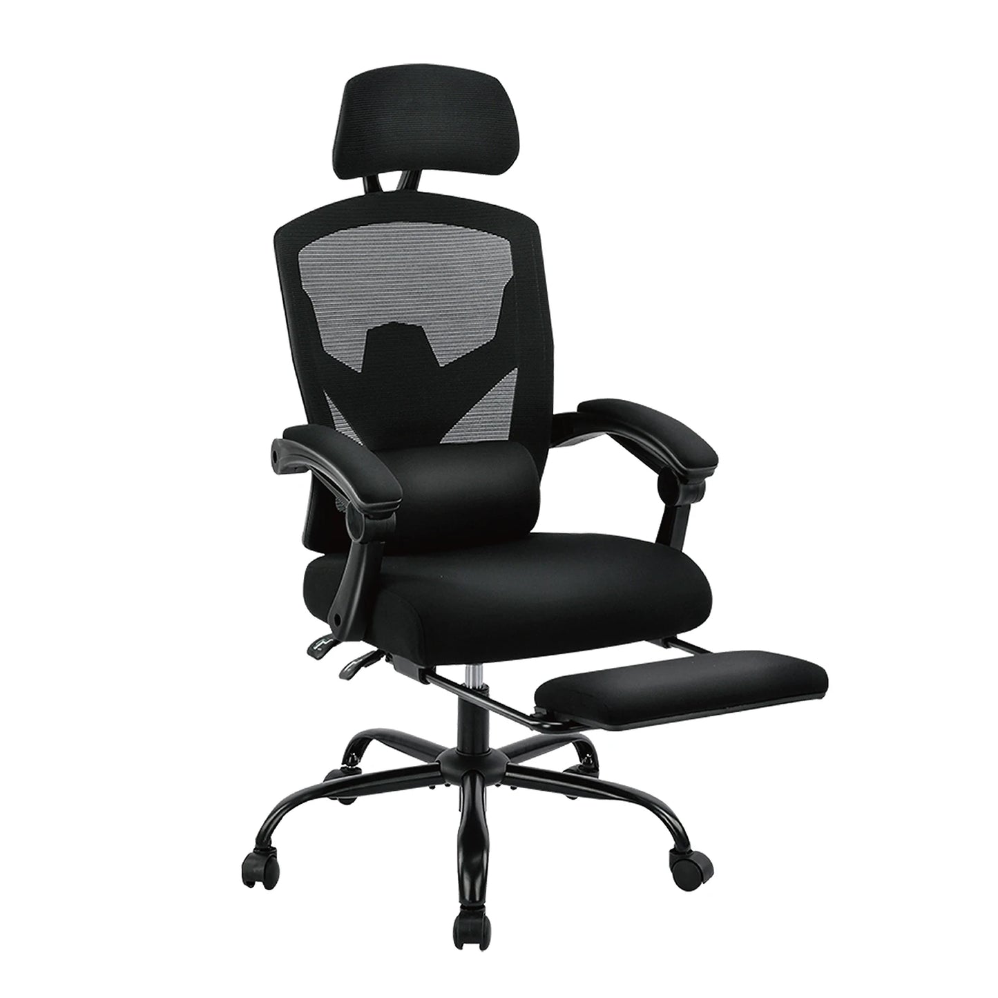 Ergonomic High-Back Mesh Office Chair with Footrest & Lumbar Support