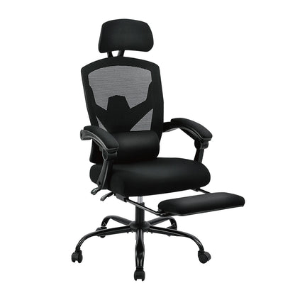 Ergonomic High-Back Mesh Office Chair with Footrest & Lumbar Support