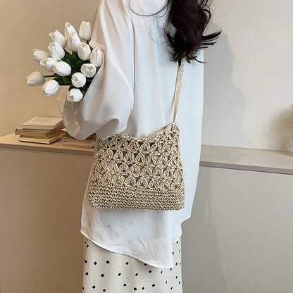 Luxury Woven Straw Crossbody