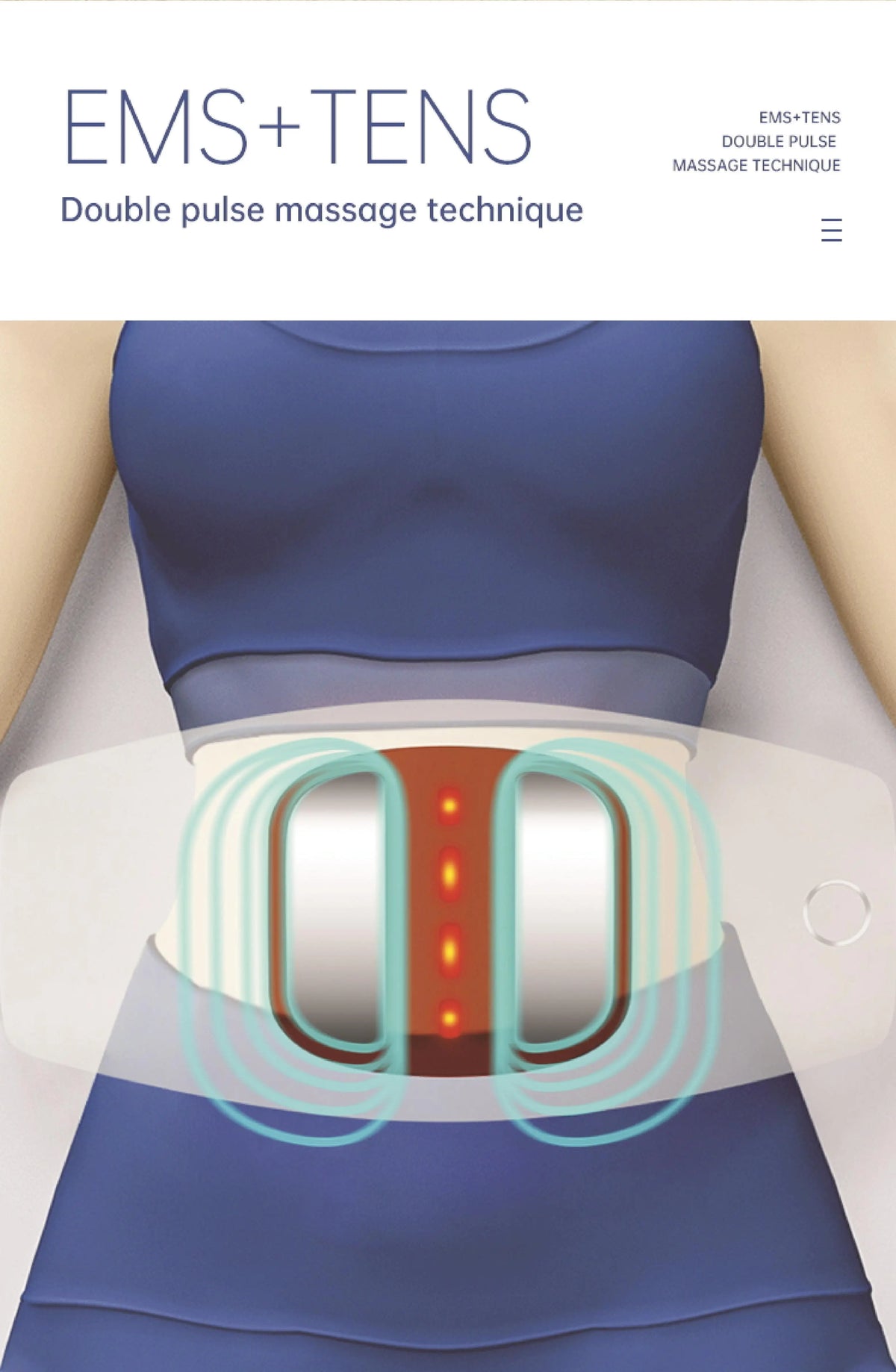 Electric Lumbar Traction Massager with Heat and Vibration for Back Pain Relief