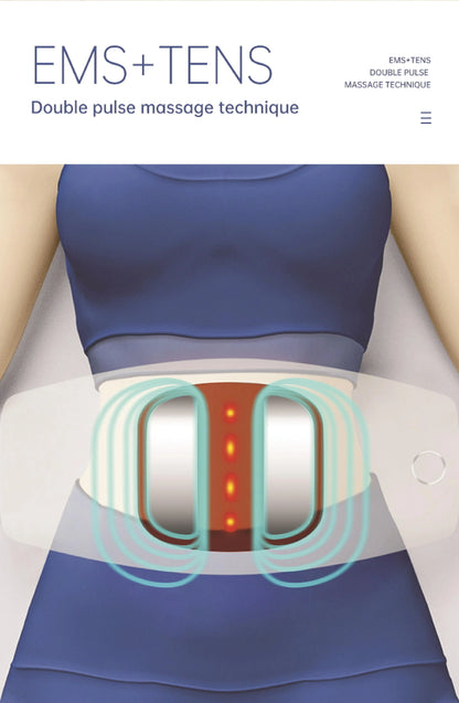 Electric Lumbar Traction Massager with Heat and Vibration for Back Pain Relief
