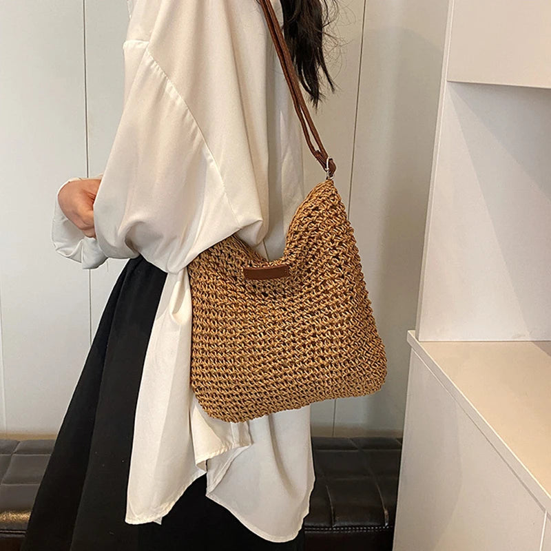 Bohemian Straw Tote