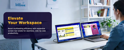 16-inch 2.5K 165Hz Portable Monitor - QHD Travel Display for Laptop