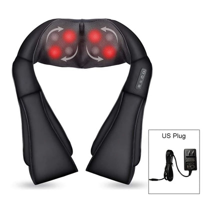 Shiatsu Neck & Shoulder Massager with Heat - Electric Back Massage