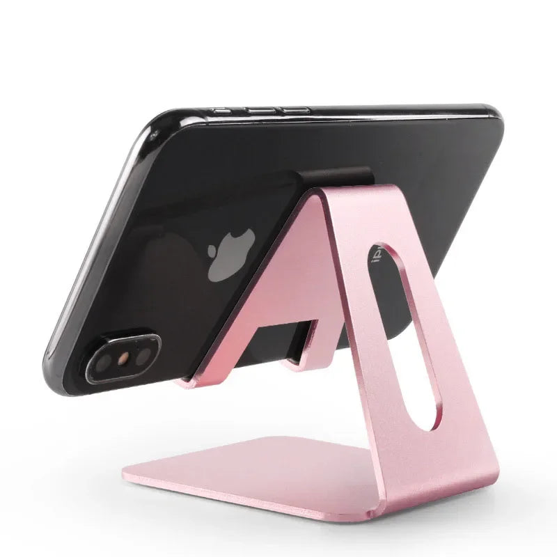 Adjustable Metal Desktop Phone & Tablet Stand - Universal Desk Mount Holder